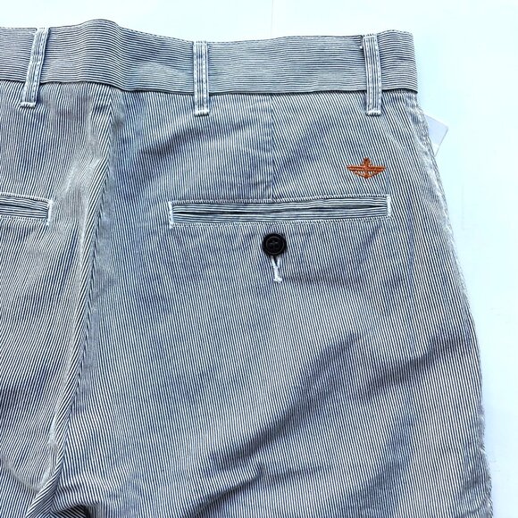 Dockers Pacific Field Khaki Classic Fit Flat Front‎ Pants 30x30 Striped Casual - Picture 11 of 12